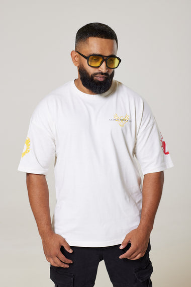 Mysterious Shadows Oversized Designer T-Shirt